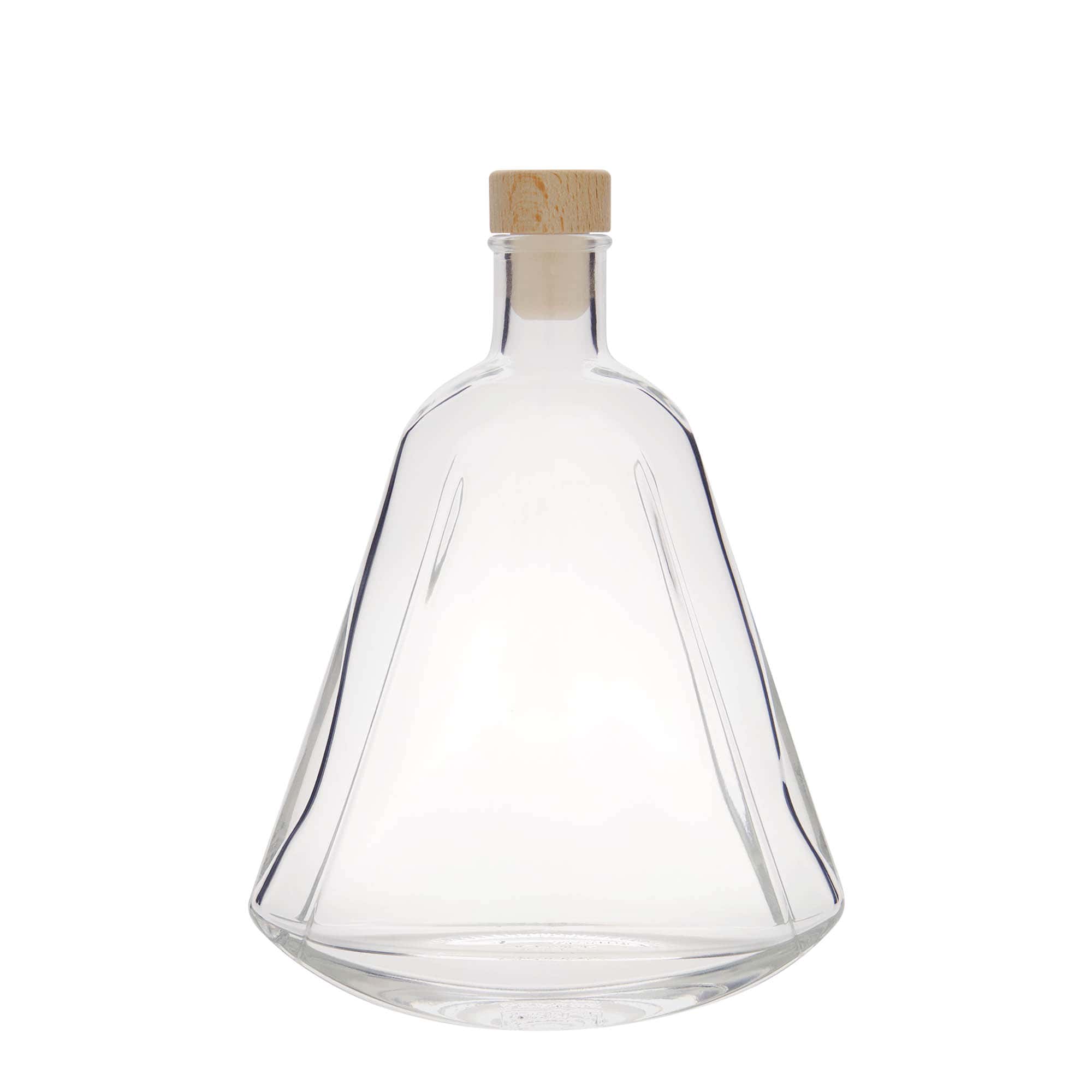 350 ml Glasflasche 'Maurizio', oval, Mündung: Kork