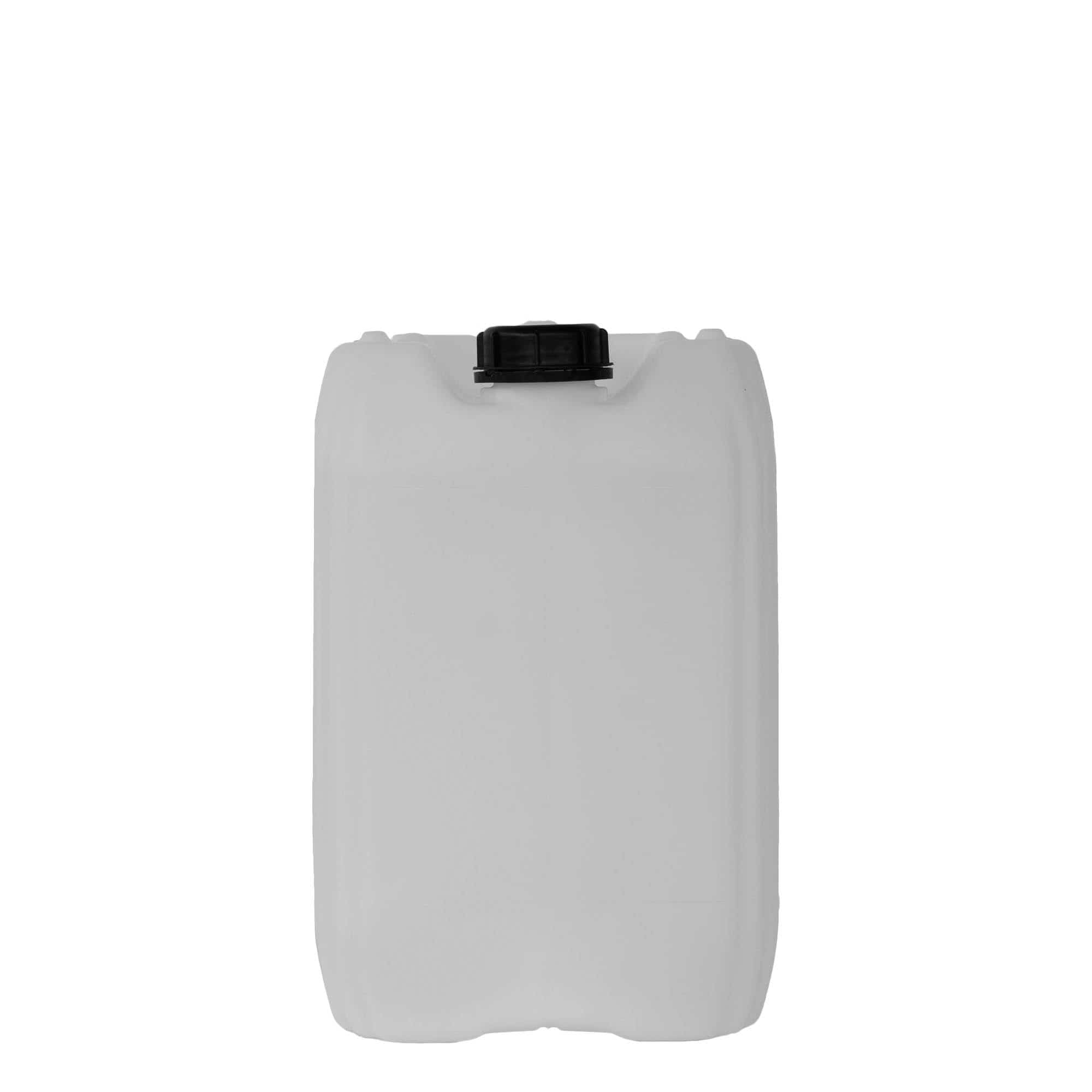 20 l Kanister, rechteckig, HDPE-Kunststoff, natur, Mündung: ND 60