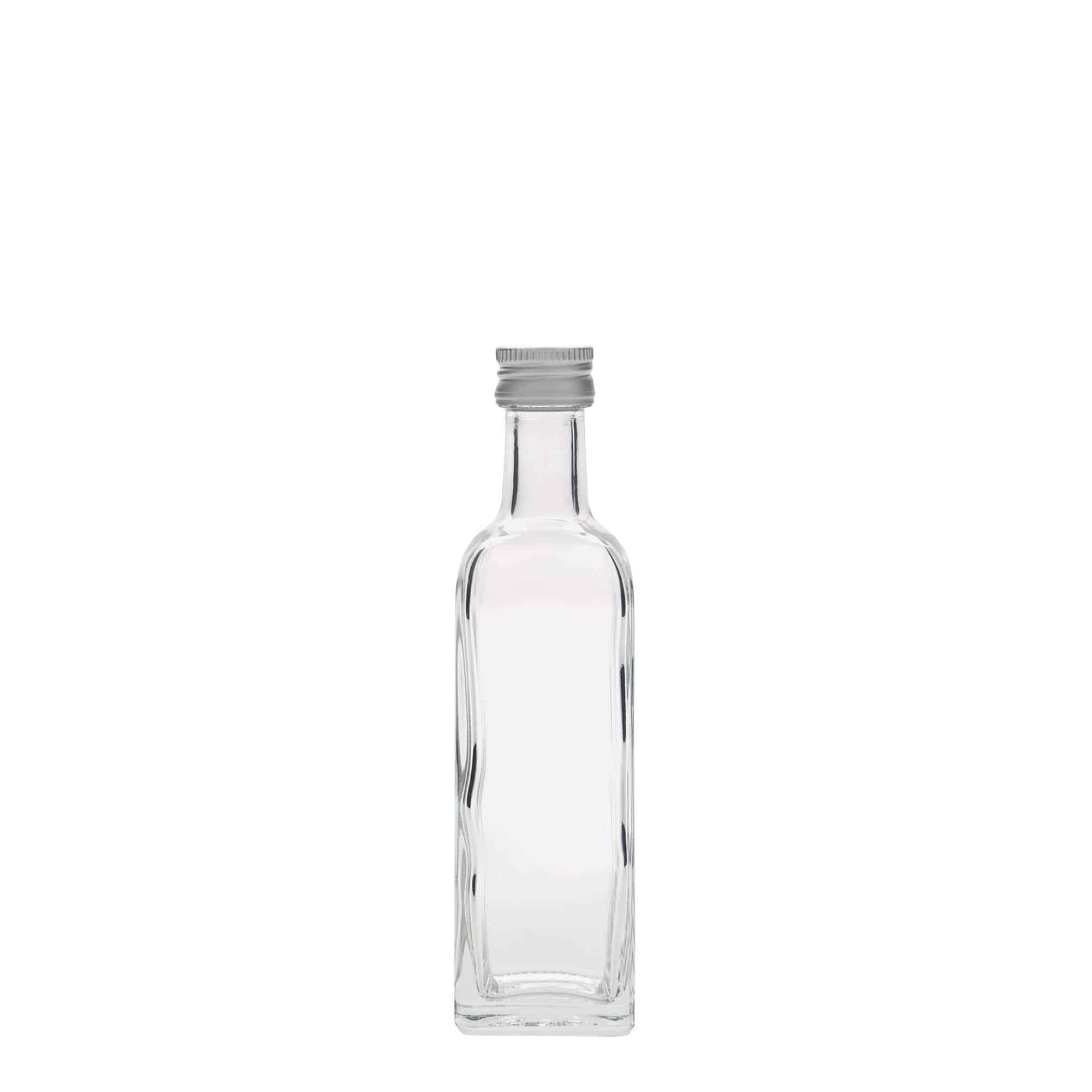 60 ml Glasflasche 'Marasca', quadratisch, Mündung: PP 18