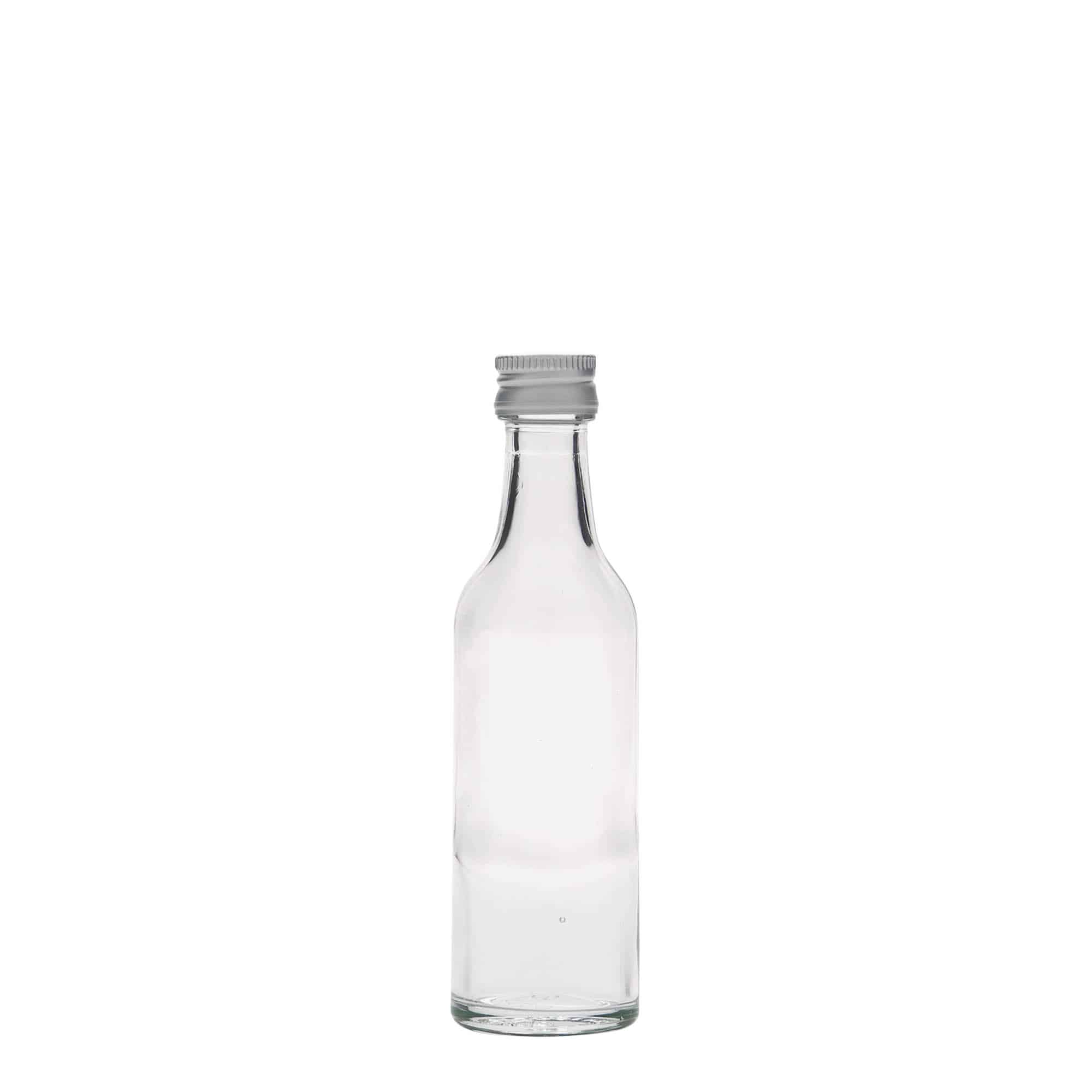 50 ml Glasflasche Geradhals, Mündung: PP 18