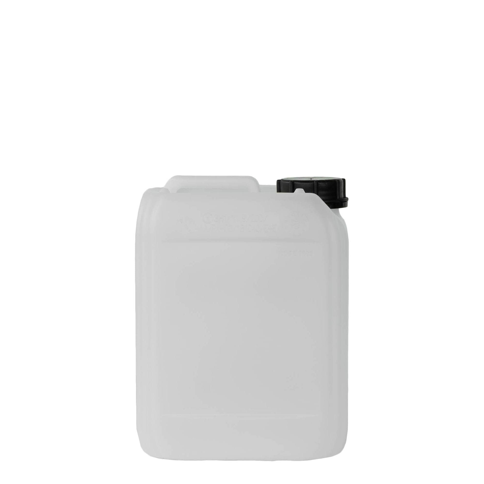 5 l Kanister, rechteckig, HDPE-Kunststoff, natur, Mündung: ND 55