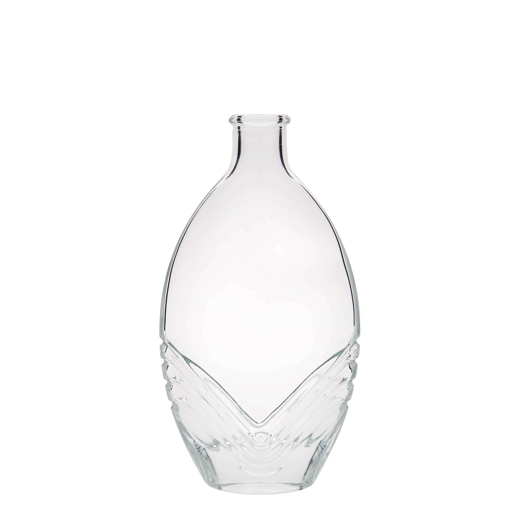 200 ml Glasflasche 'Florence', oval, Mündung: Kork