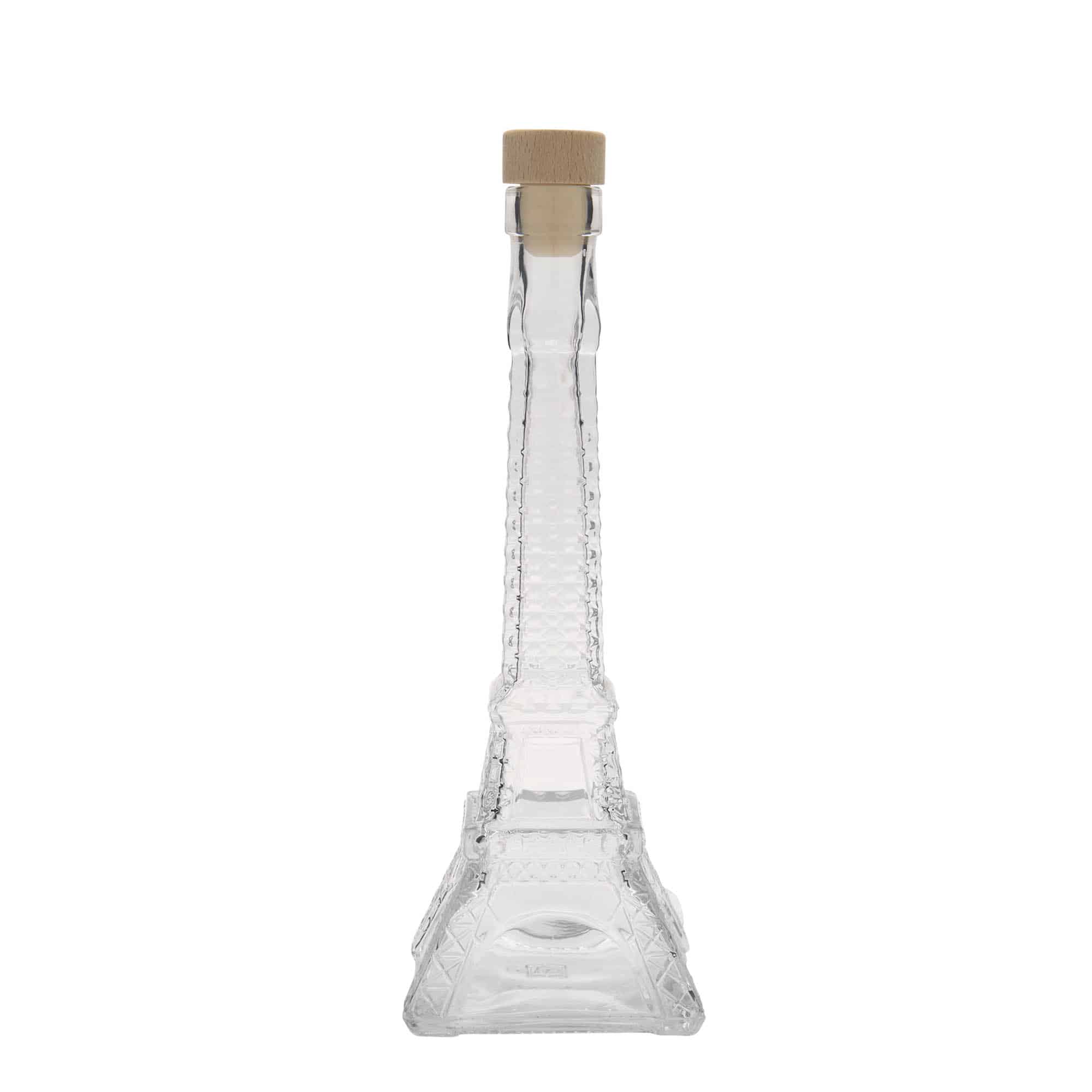 200 ml Glasflasche 'Eiffelturm', Mündung: Kork