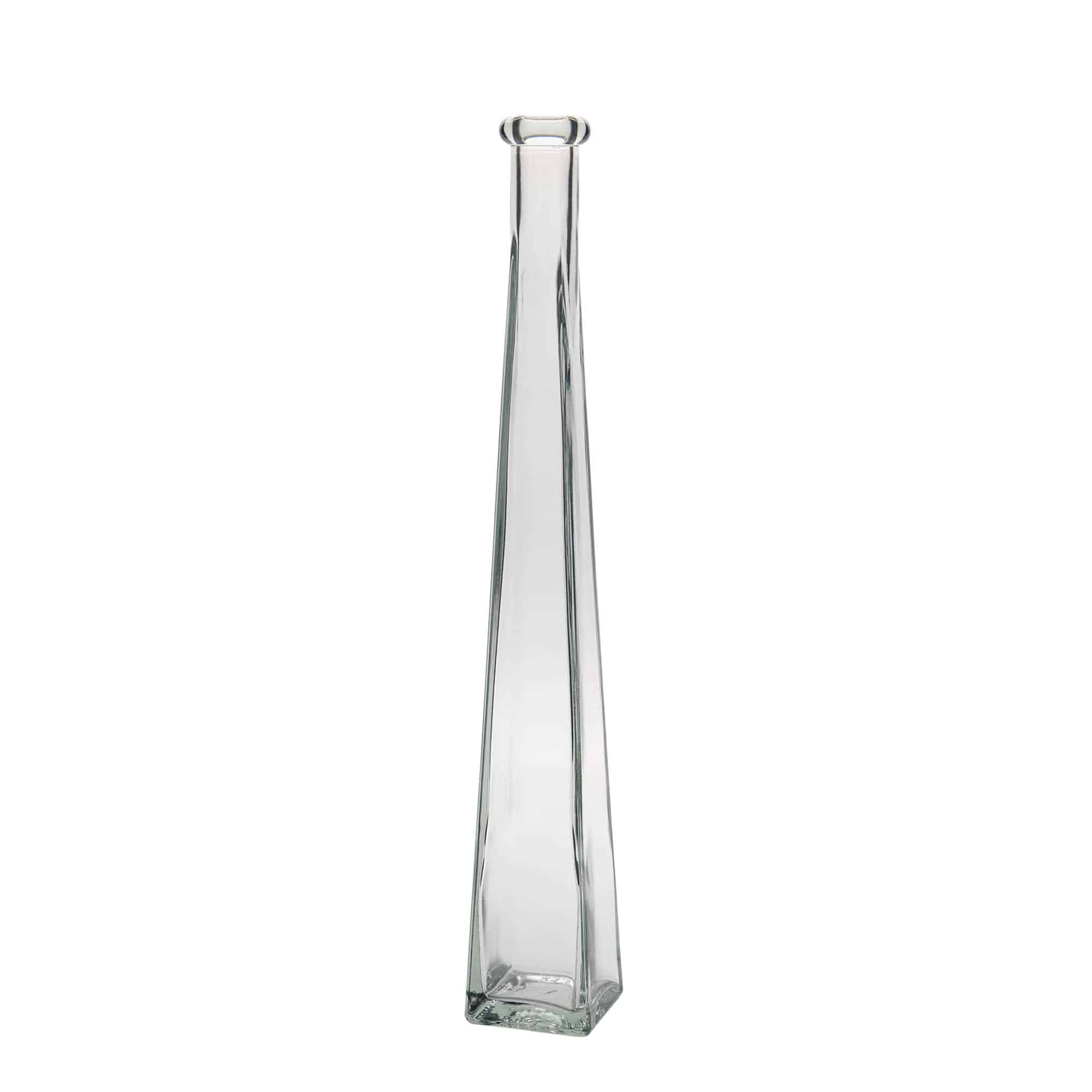 200 ml Glasflasche 'Dama Quadrato', quadratisch, Mündung: Kork