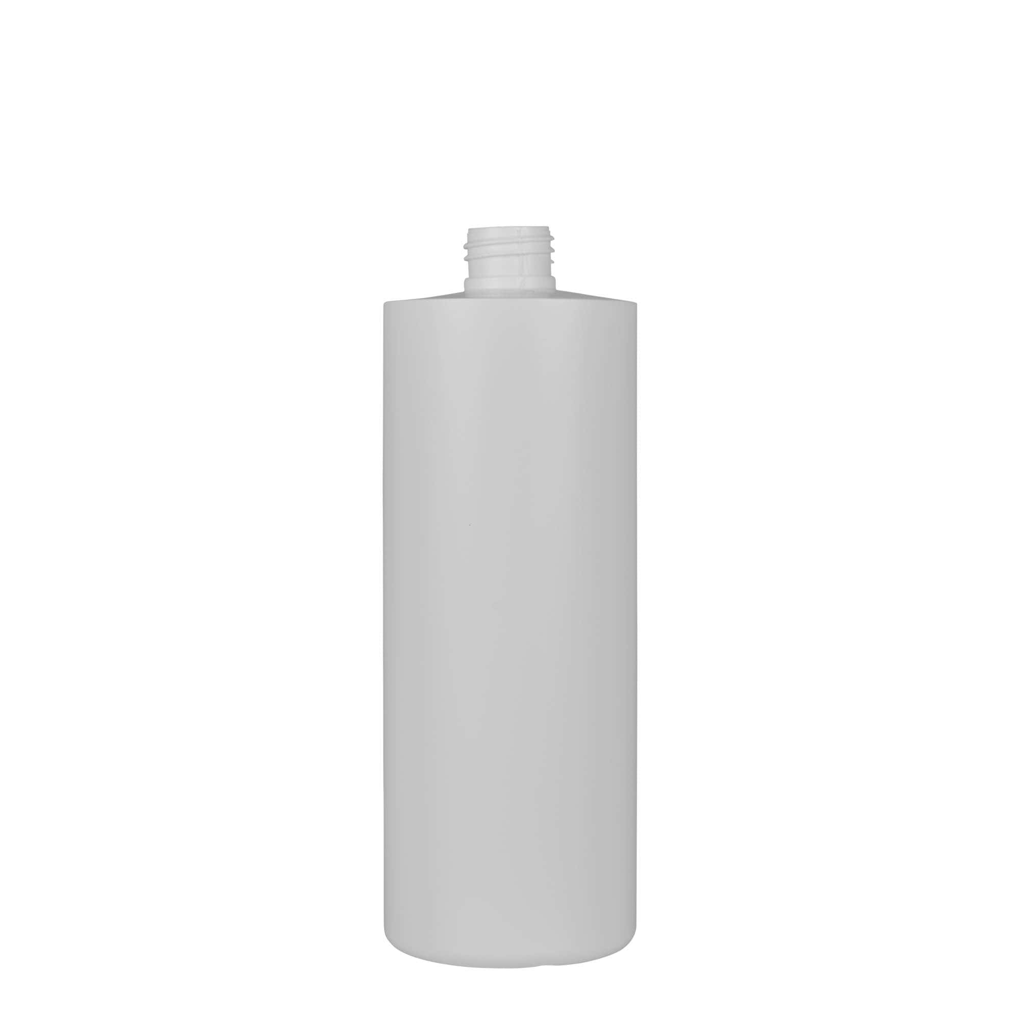 500 ml Kunststoffflasche 'Pipe', Green HDPE, weiß, Mündung: GPI 24/410