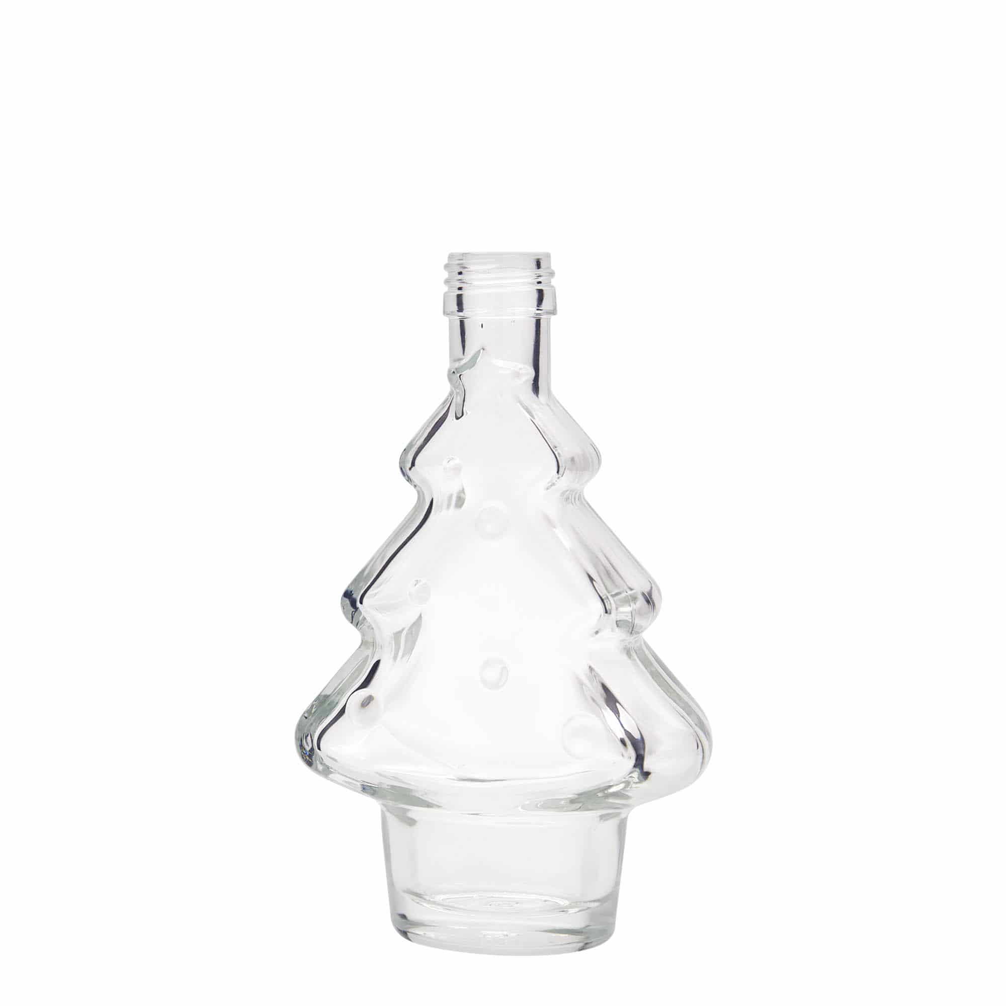 200 ml Glasflasche 'Tannenbaum', Mündung: PP 28