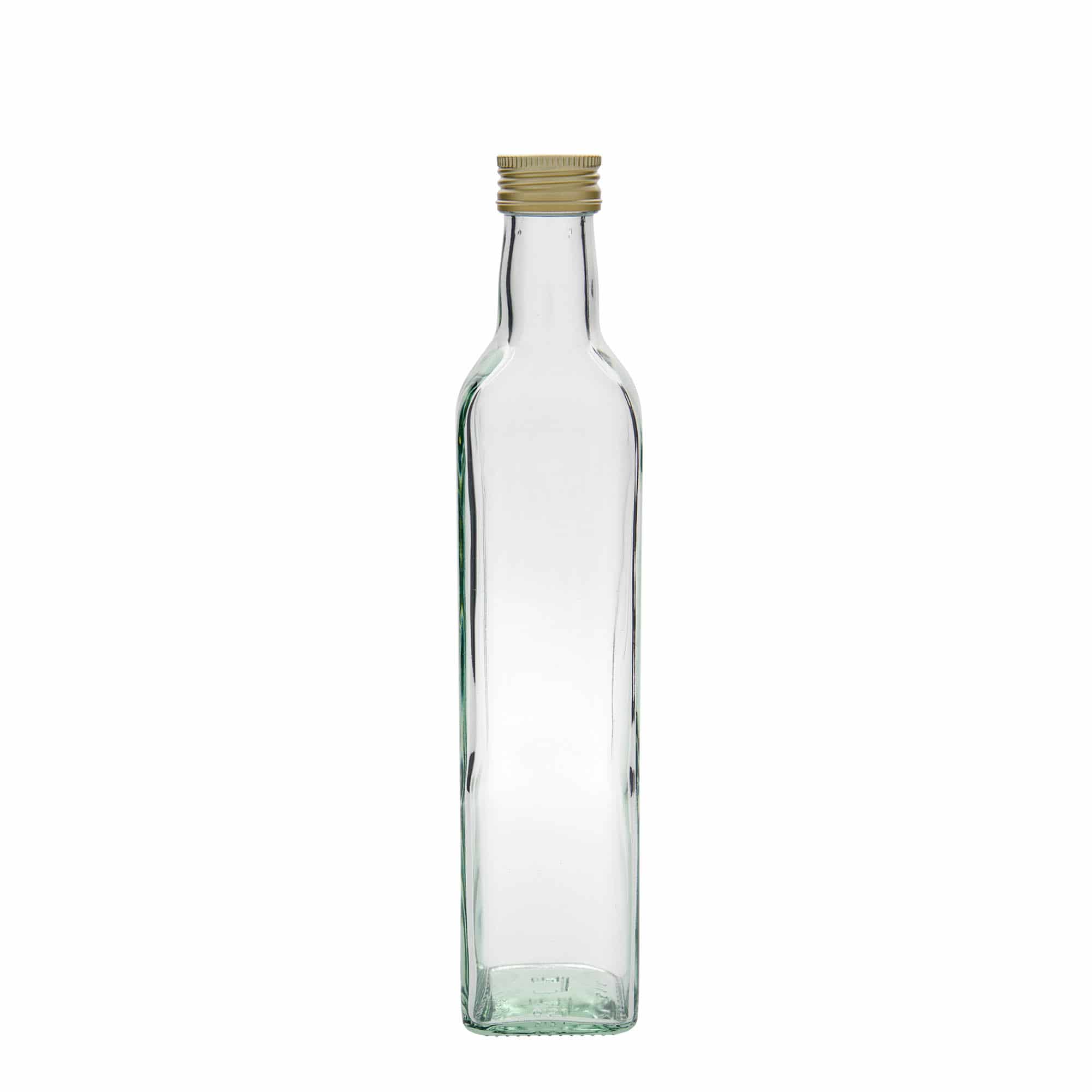 500 ml Glasflasche 'Marasca', quadratisch, Mündung: PP 31,5