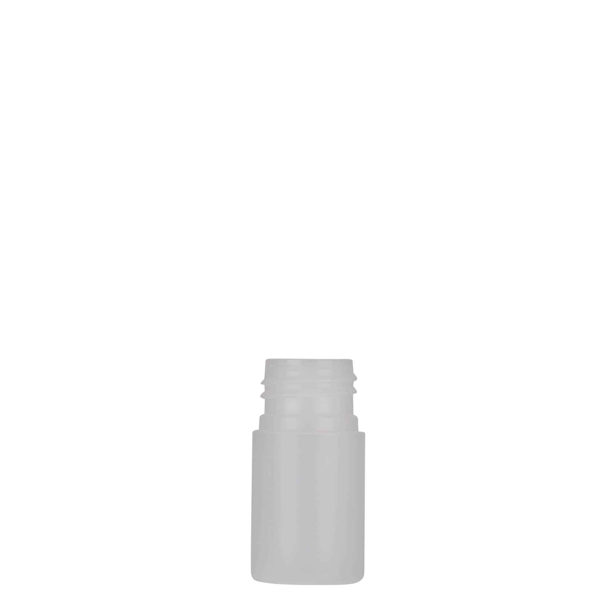 15 ml Kunststoffflasche 'Tuffy', HDPE, natur, Mündung: GPI 24/410