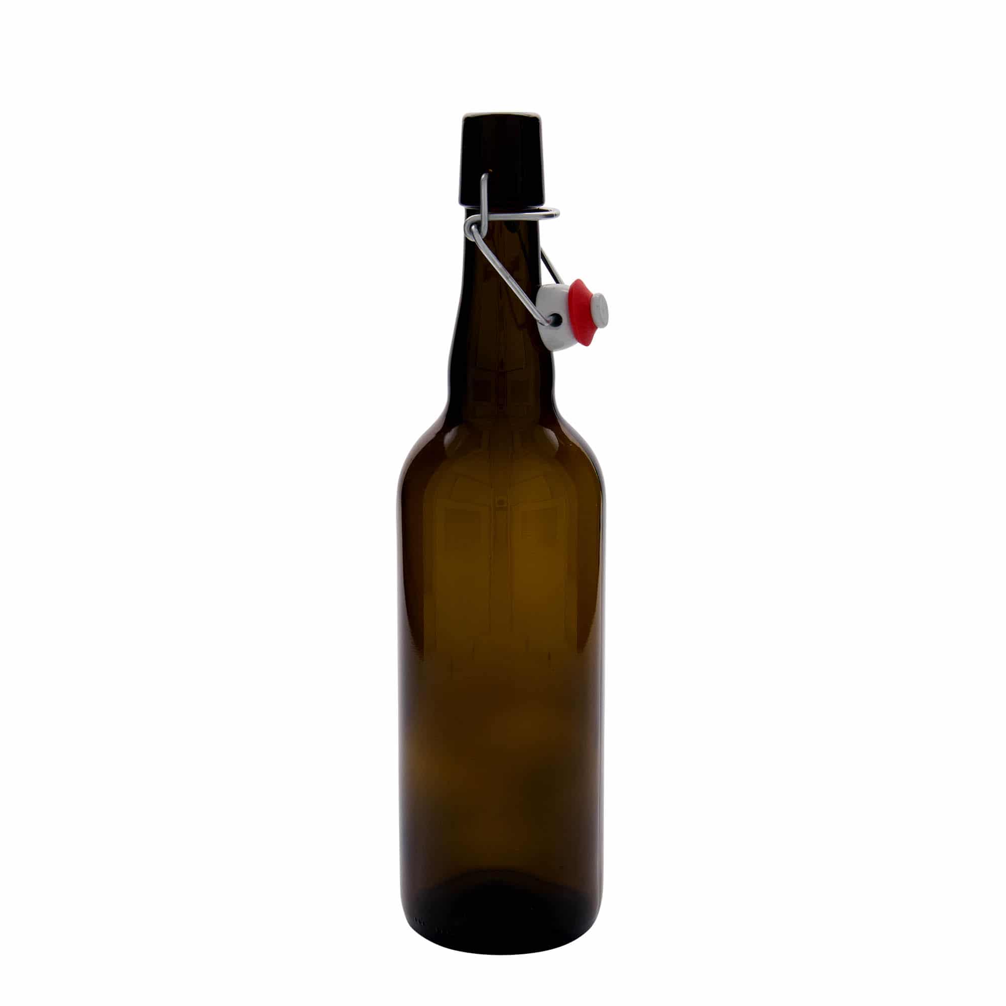 750 ml Bierflasche Belgien, Glas, braun, Mündung: Bügelverschluss