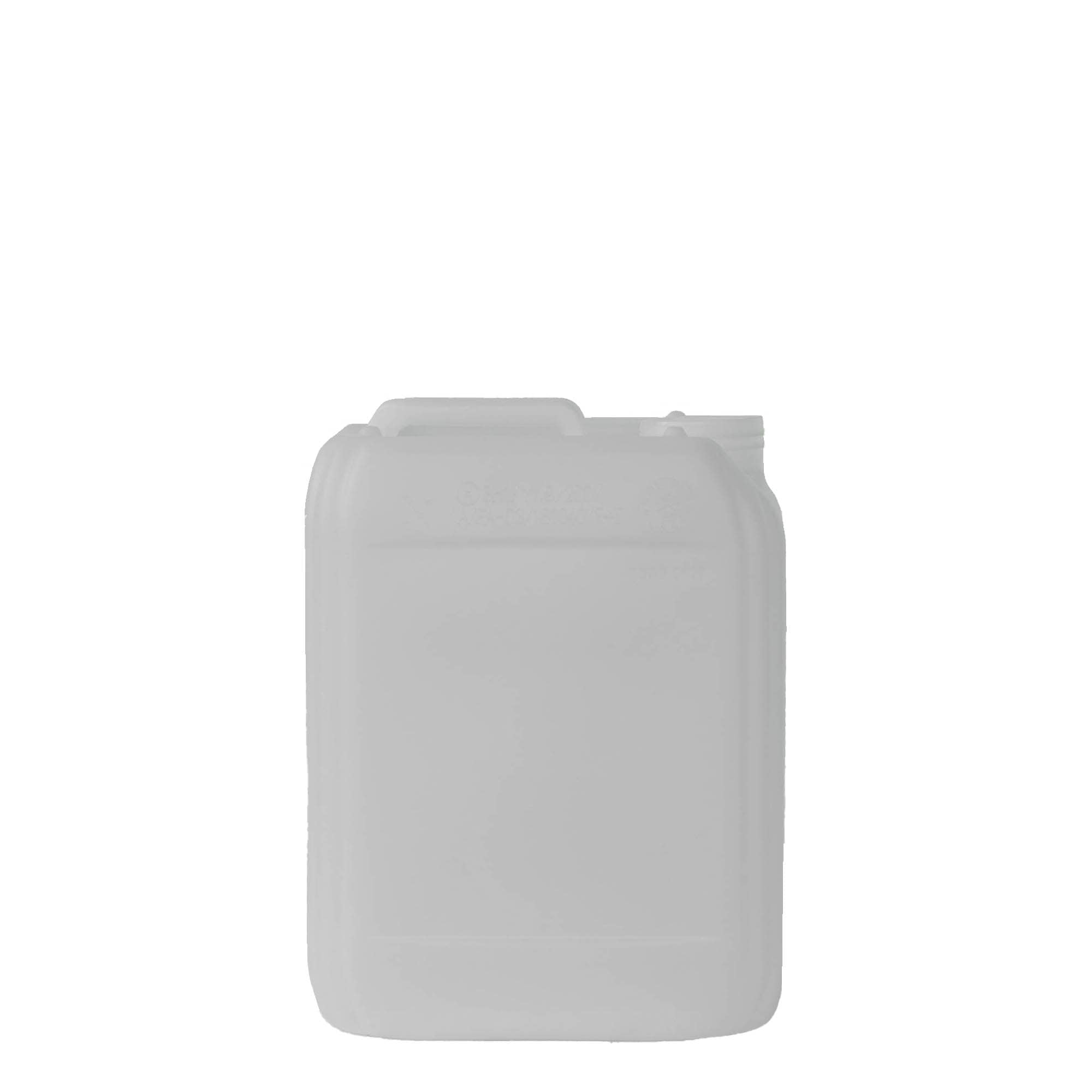 5 l Kanister, rechteckig, HDPE-Kunststoff, natur, Mündung: ND 55