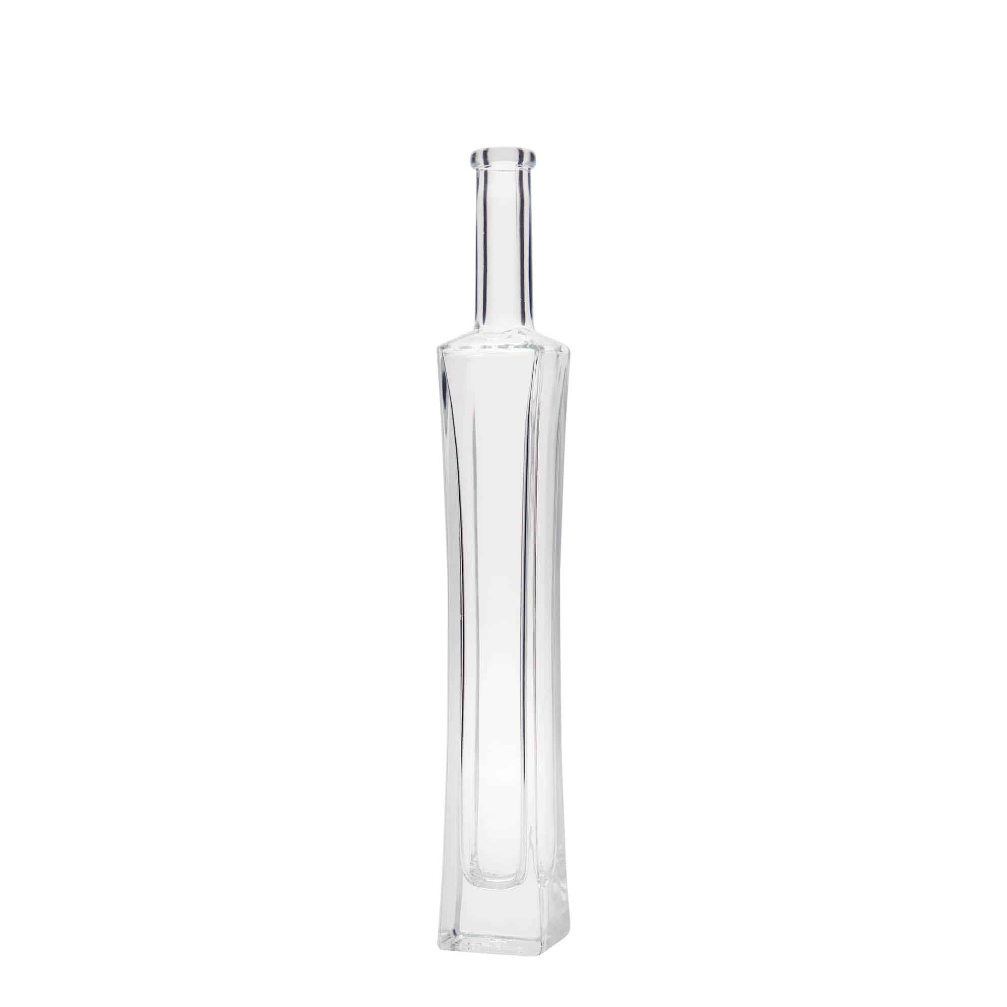 100 ml Glasflasche 'Koko', quadratisch, Mündung: Kork