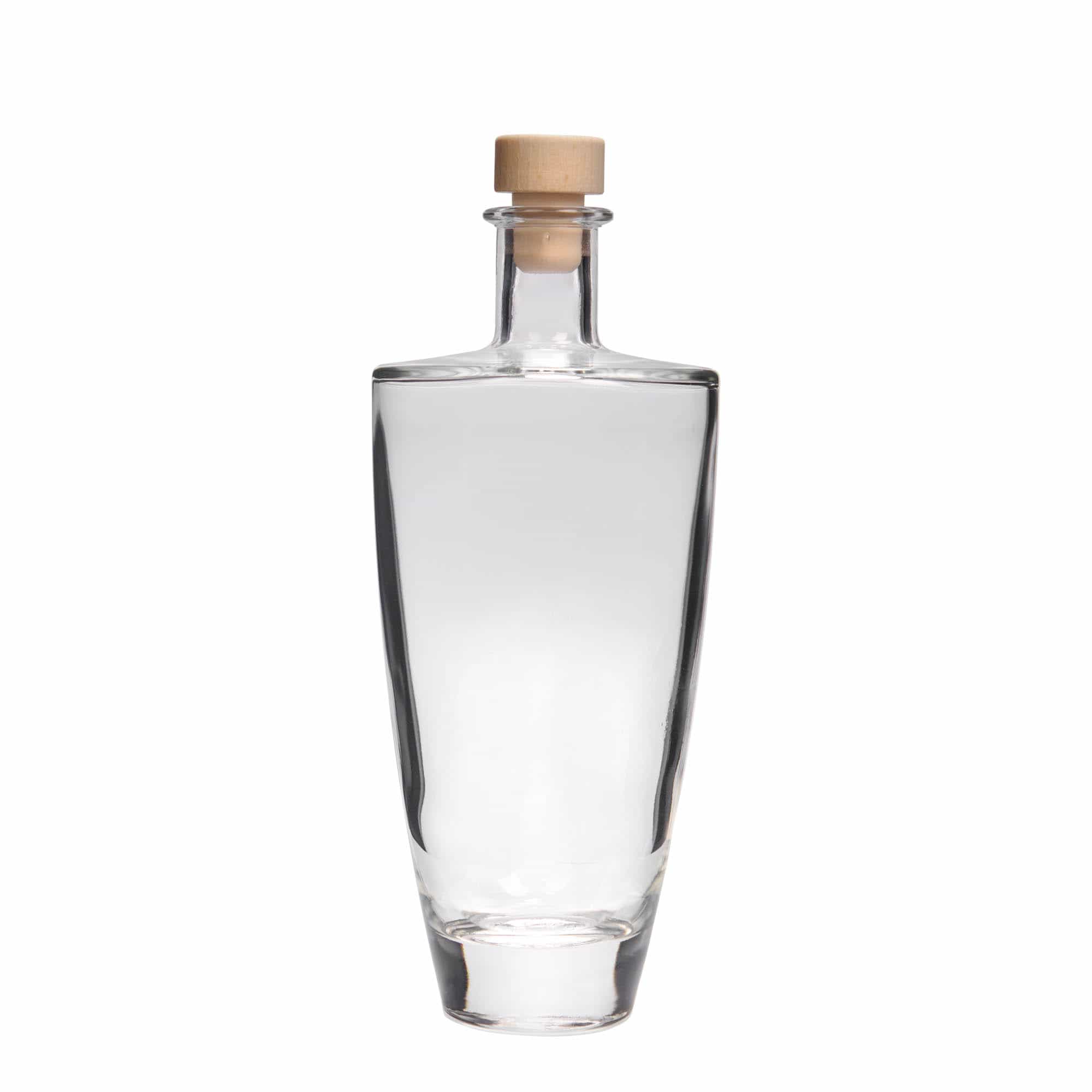 500 ml Glasflasche 'Vanessa', oval, Mündung: Kork