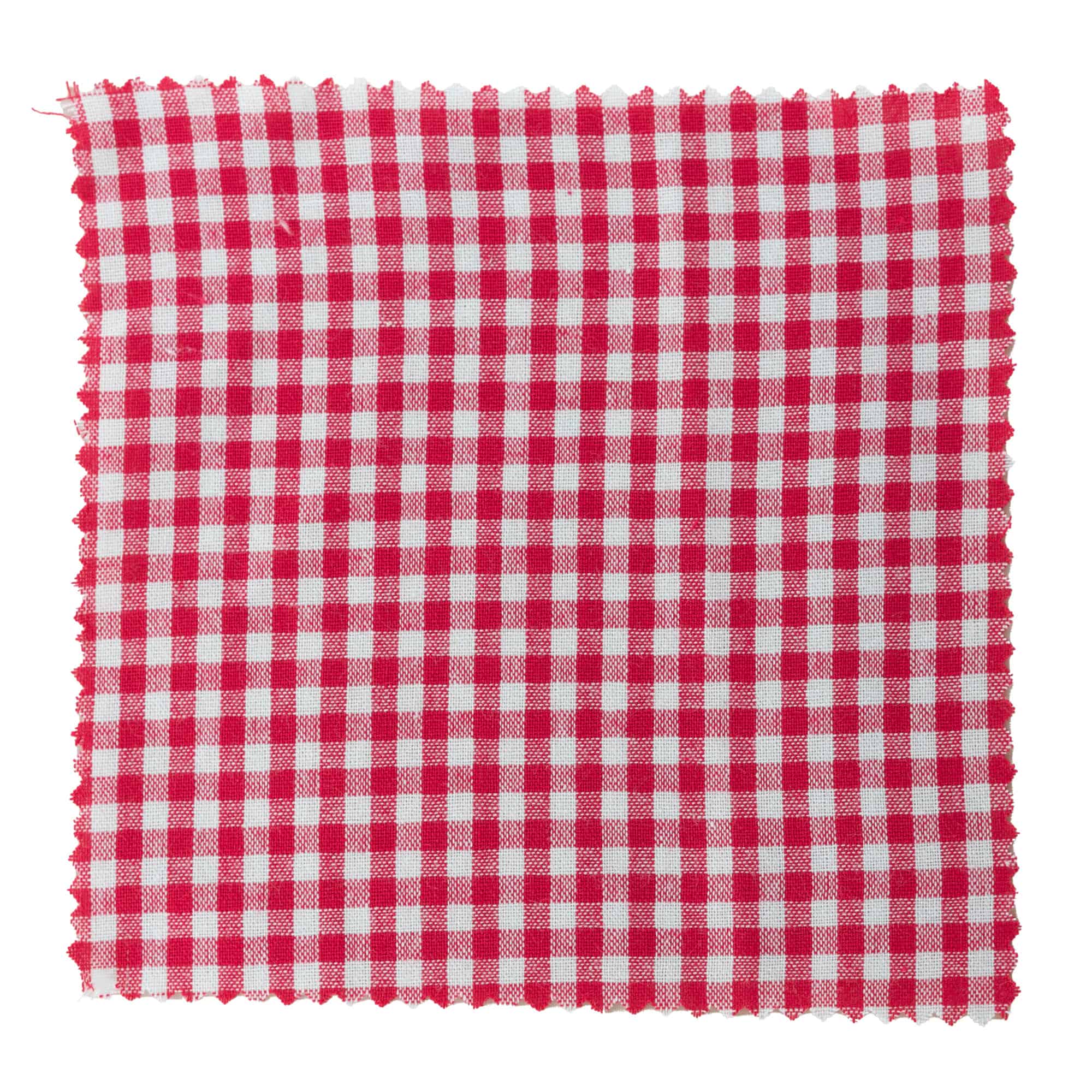 Stoffdeckchen kariert 15x15, quadratisch, Textil, rot, Mündung: TO58-TO82