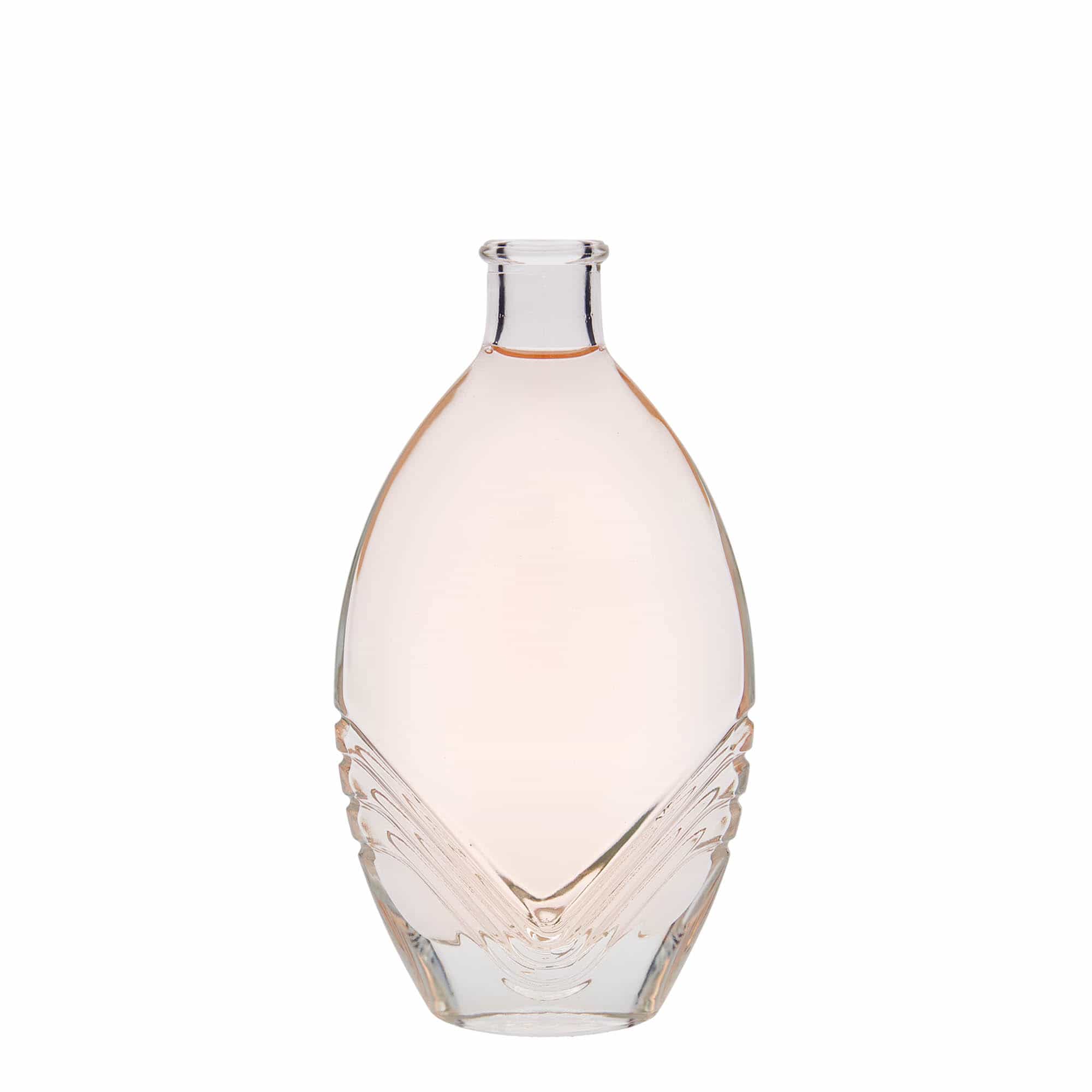 200 ml Glasflasche 'Florence', oval, Mündung: Kork