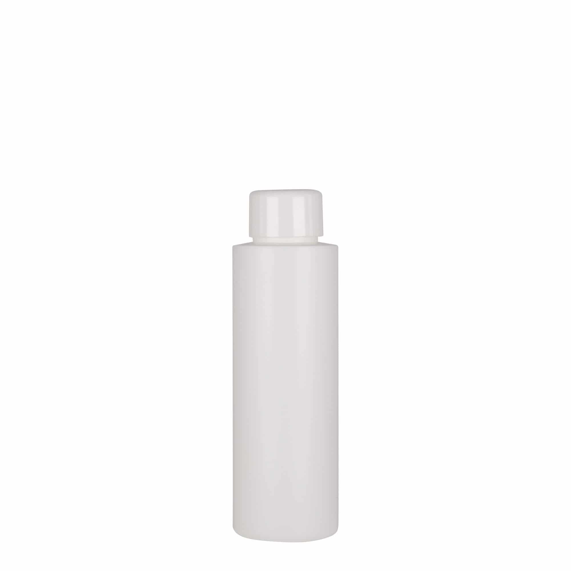 100 ml Kunststoffflasche 'Pipe', HDPE, weiß, Mündung: GPI 24/410